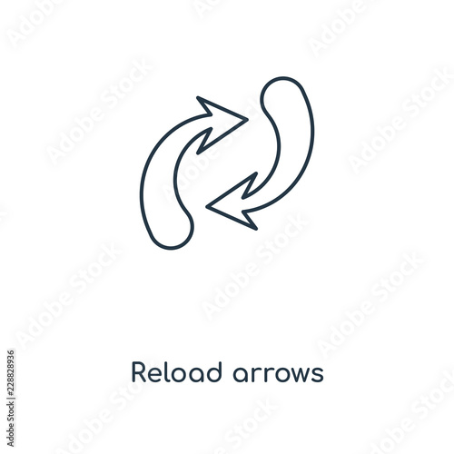reload arrows icon vector