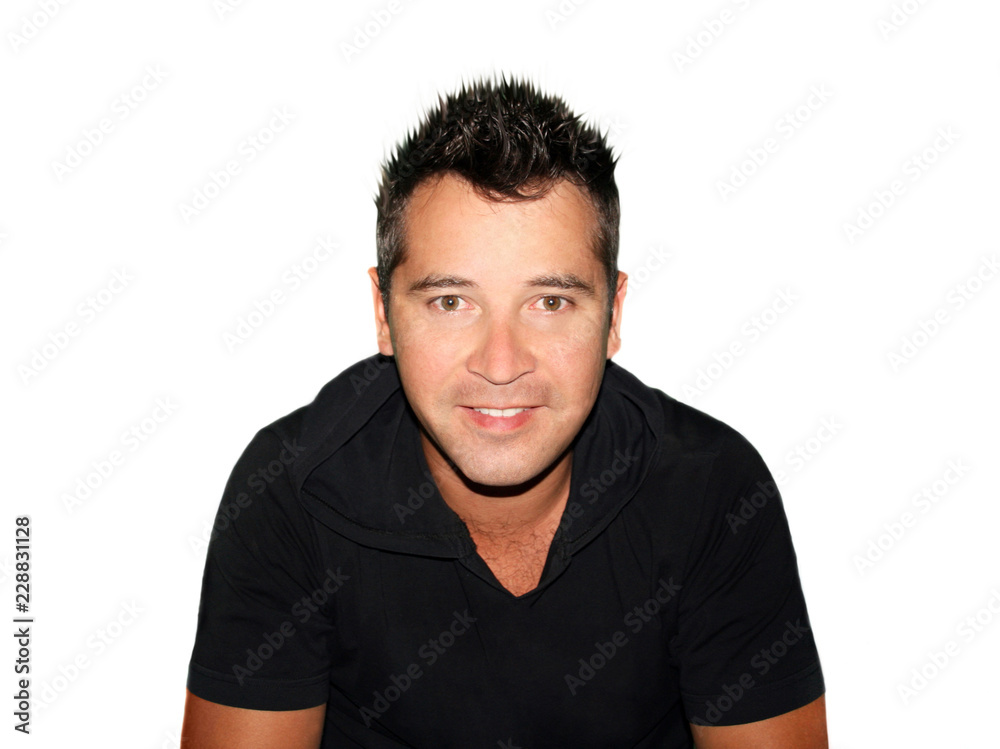 Full body portrait of a casual young man standing against white background Full body portrait of a casual young man standing against white background