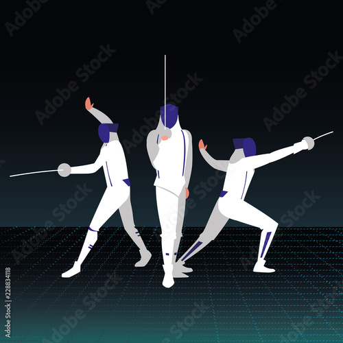 fencing sport design