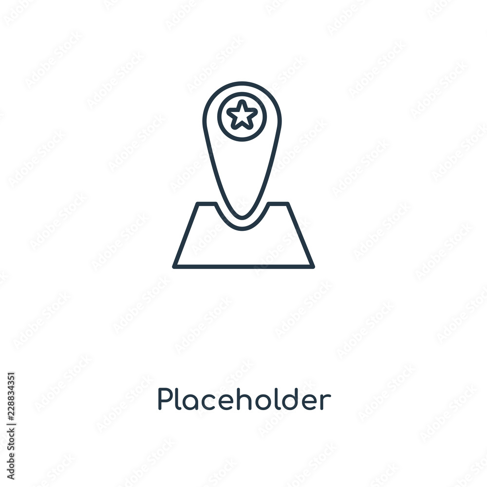 placeholder icon vector placeholder icon vector