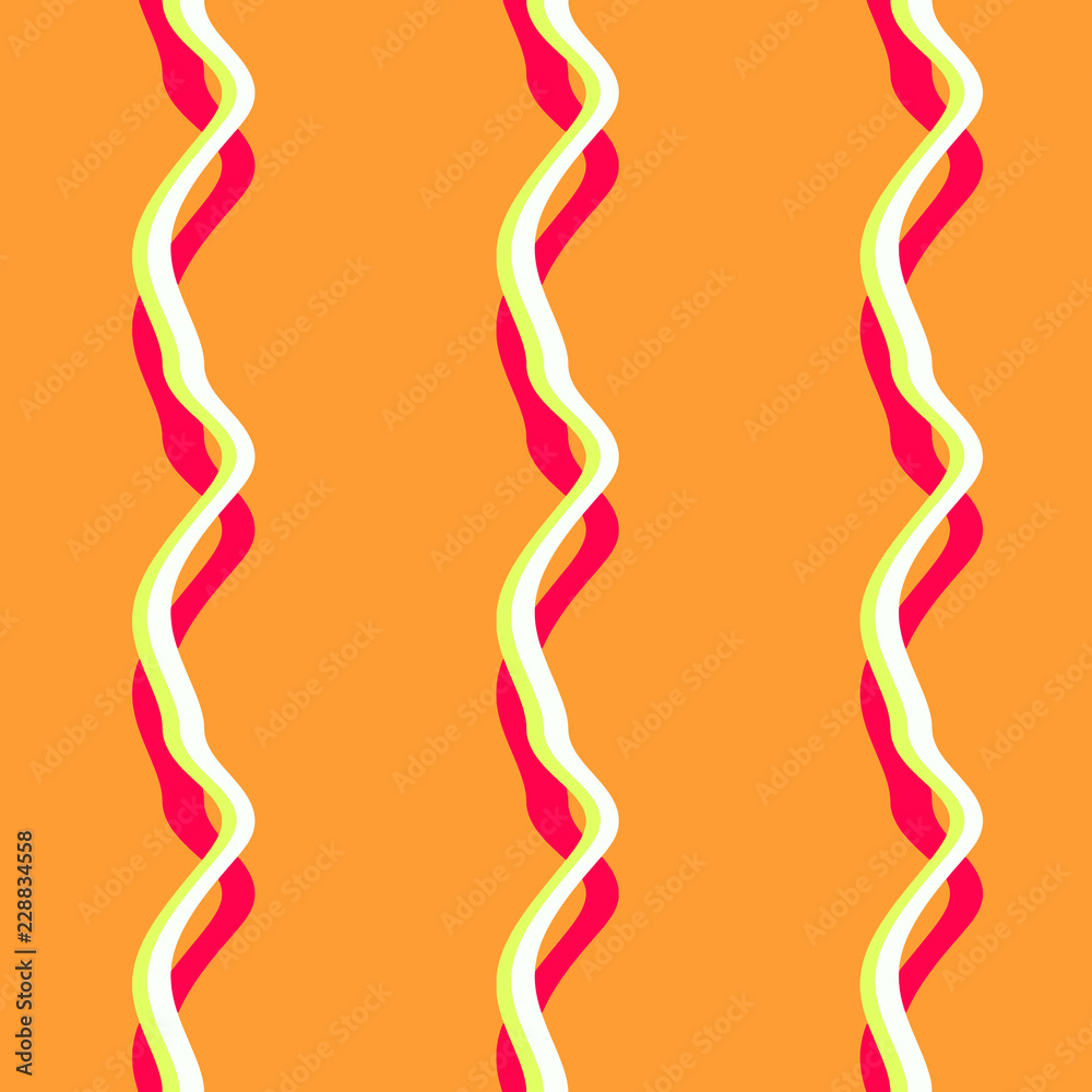 Seamless pattern background with multi-colored wavy lines. Seamless pattern background with multi-colored wavy lines.