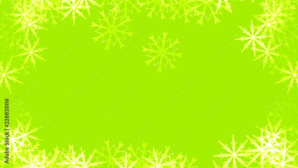 Abstract background with a variety of colorful snowflakes. Big and small. Abstract background with a variety of colorful snowflakes. Big and small.