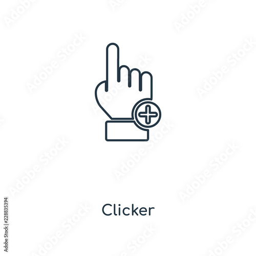 clicker icon vector