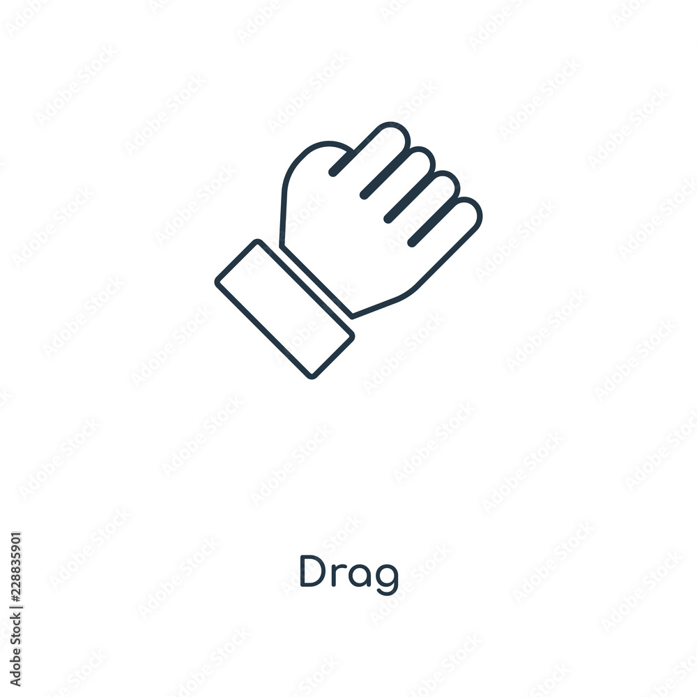 Fototapeta premium drag icon vector