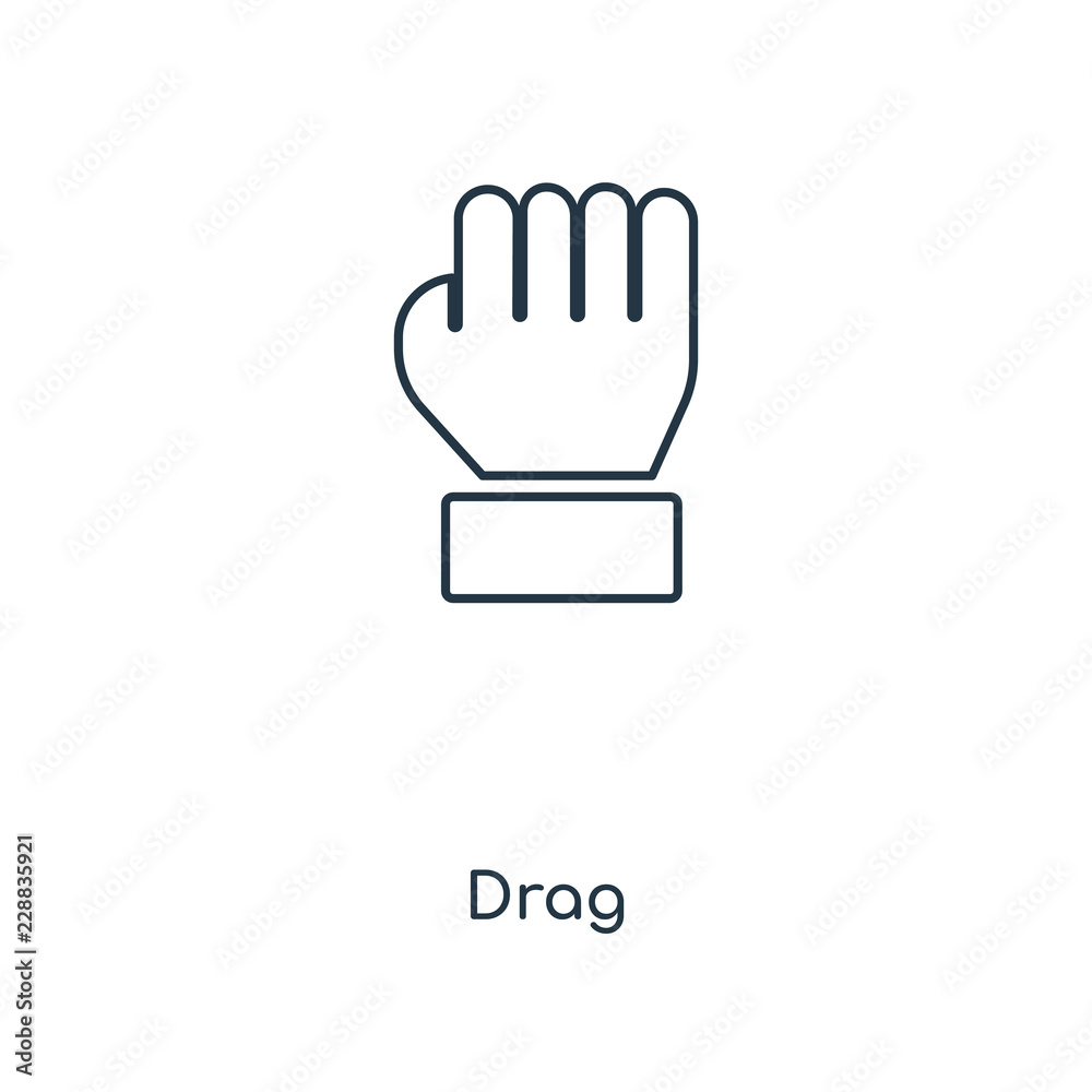 Fototapeta premium drag icon vector