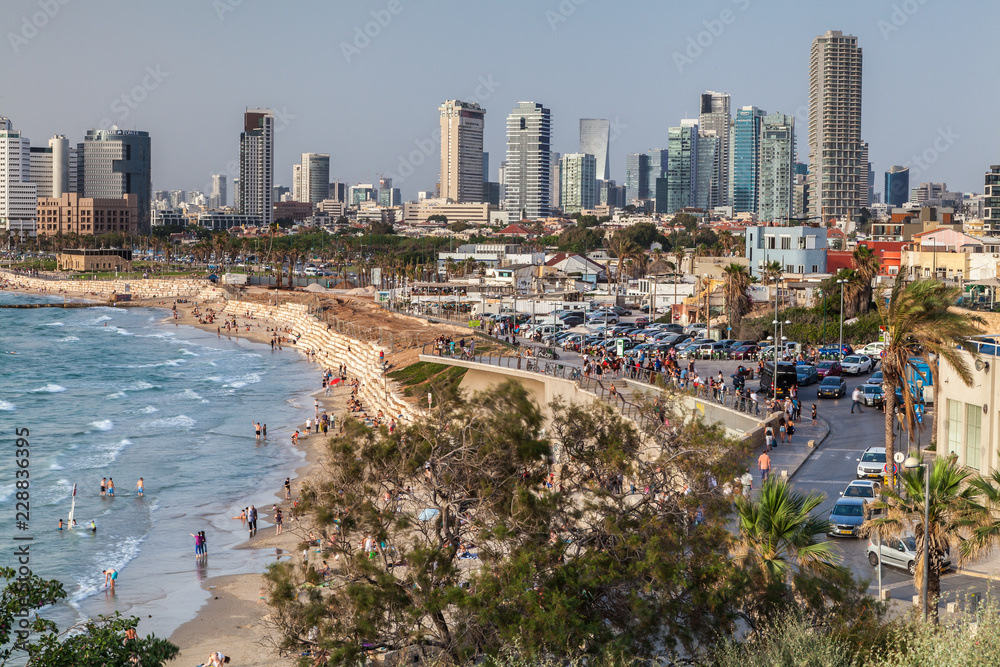 Beautiful view of the Tel Aviv.