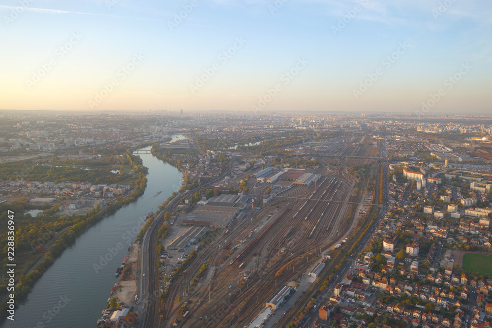 Obraz premium paris vue aérienne