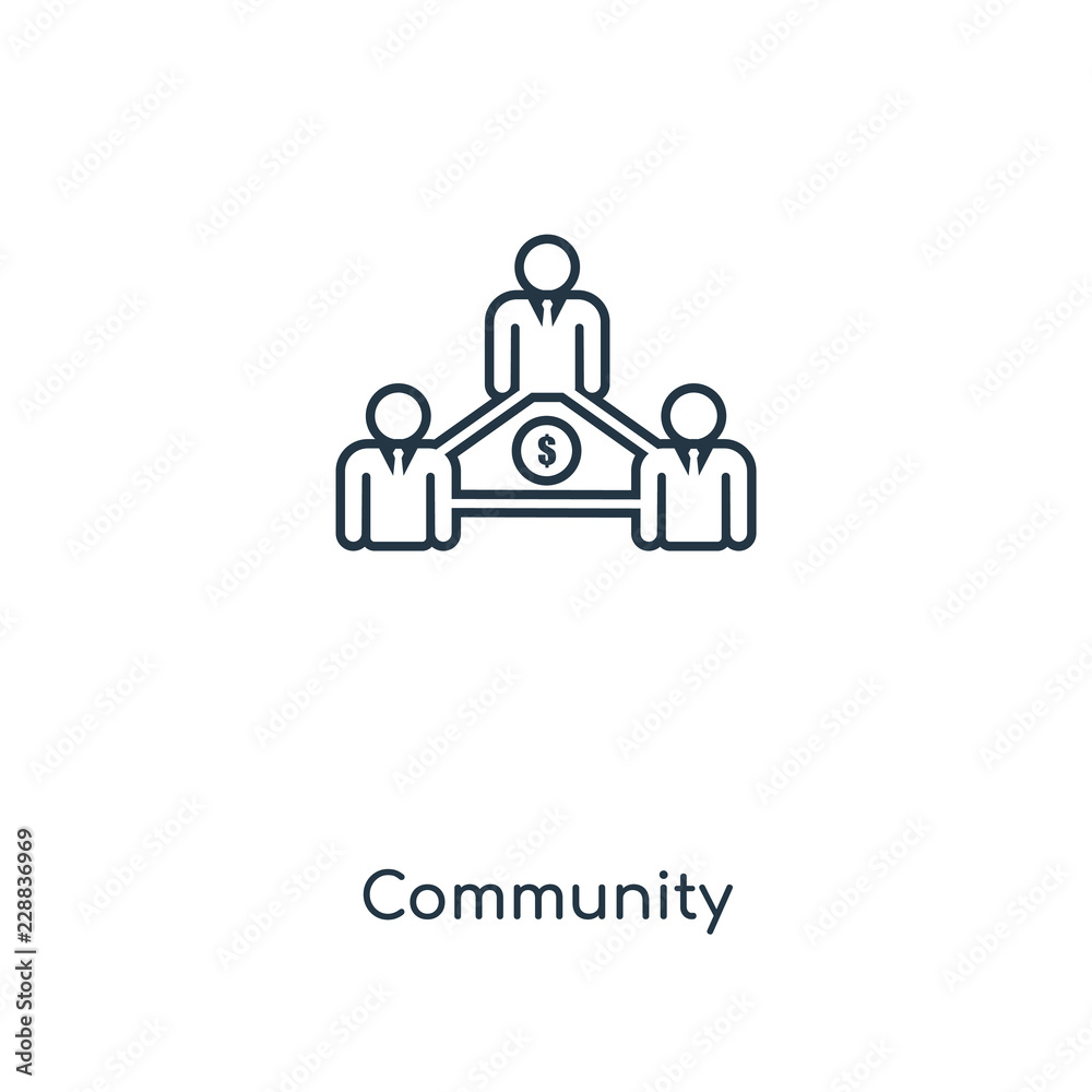 community icon vector community icon vector