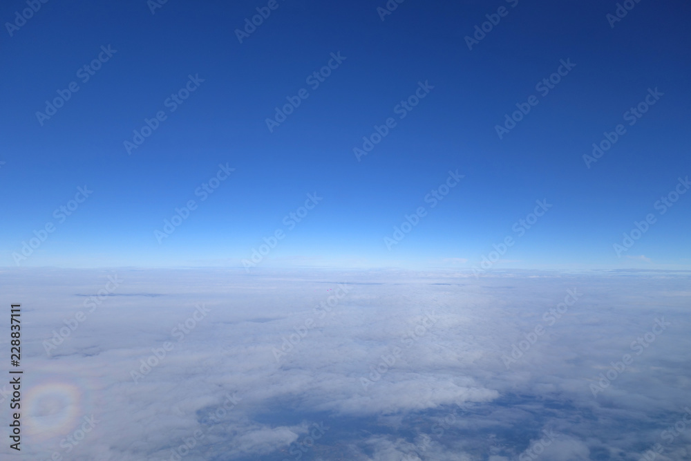 halo, ciel nuages