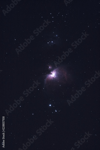 Milky Way stars photographed with astronomical telescope. 