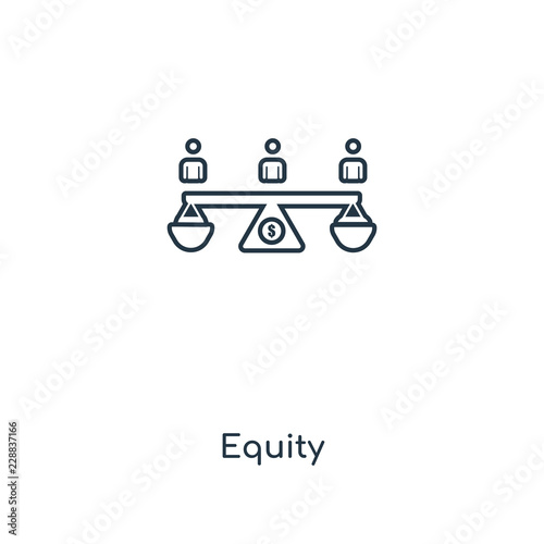 equity icon vector