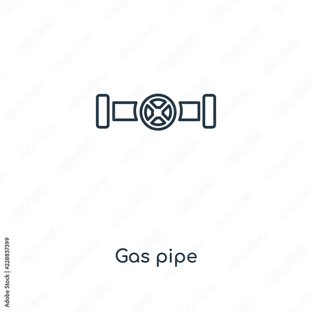 Fototapeta premium gas pipe icon vector