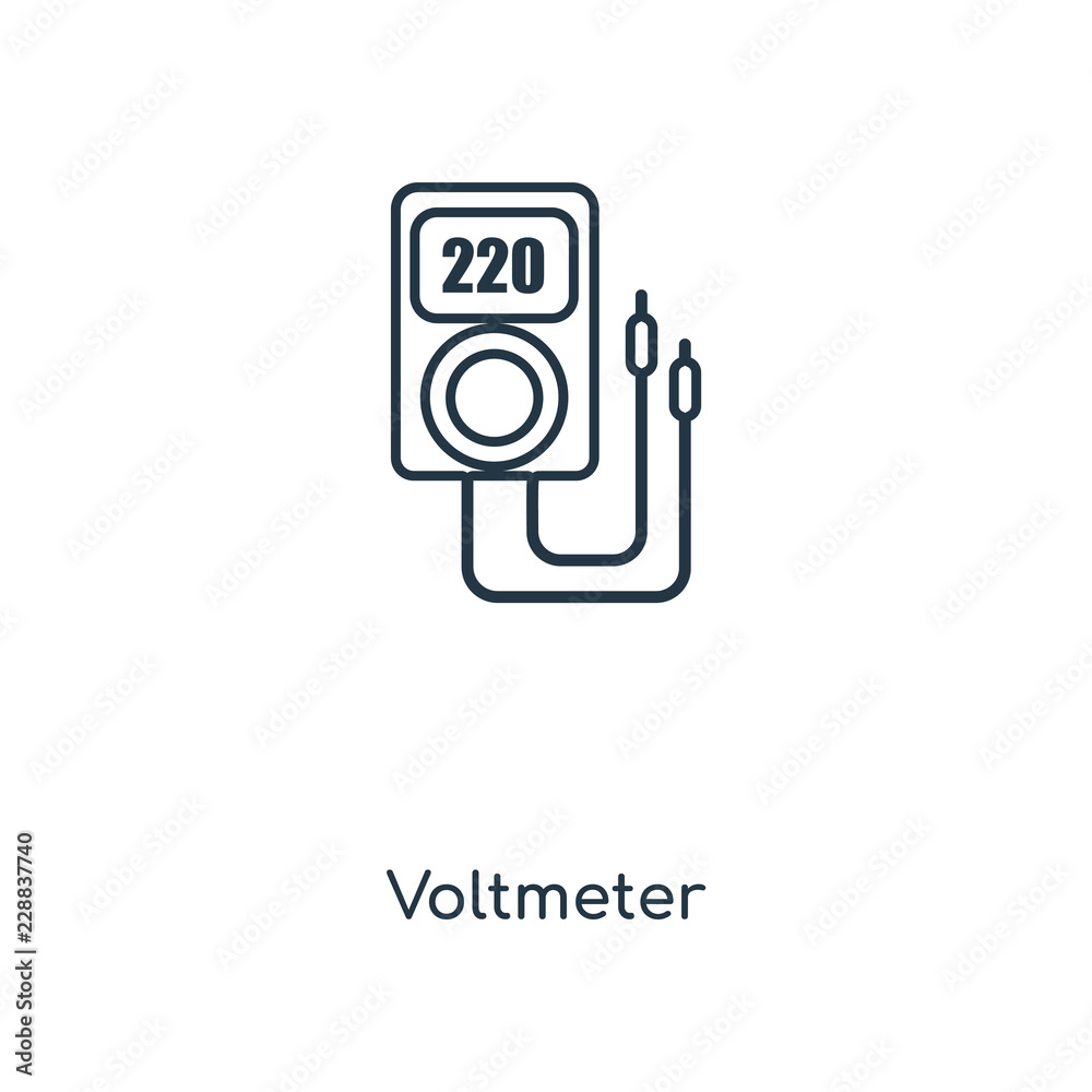 voltmeter icon vector voltmeter icon vector