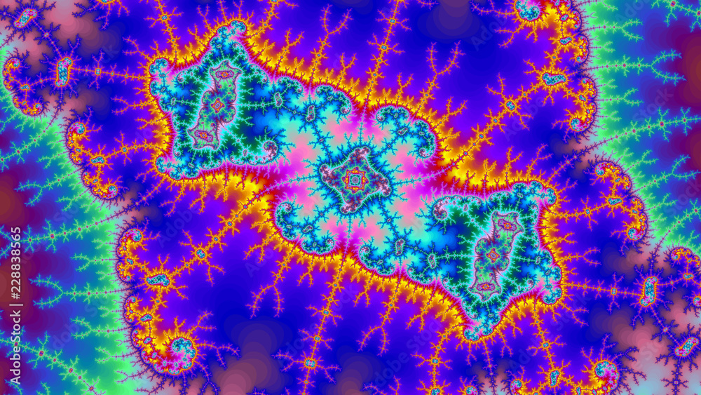 Digital Universe amazing abstract colorful background fractal high resolution very big size