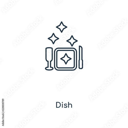 dish icon vector
