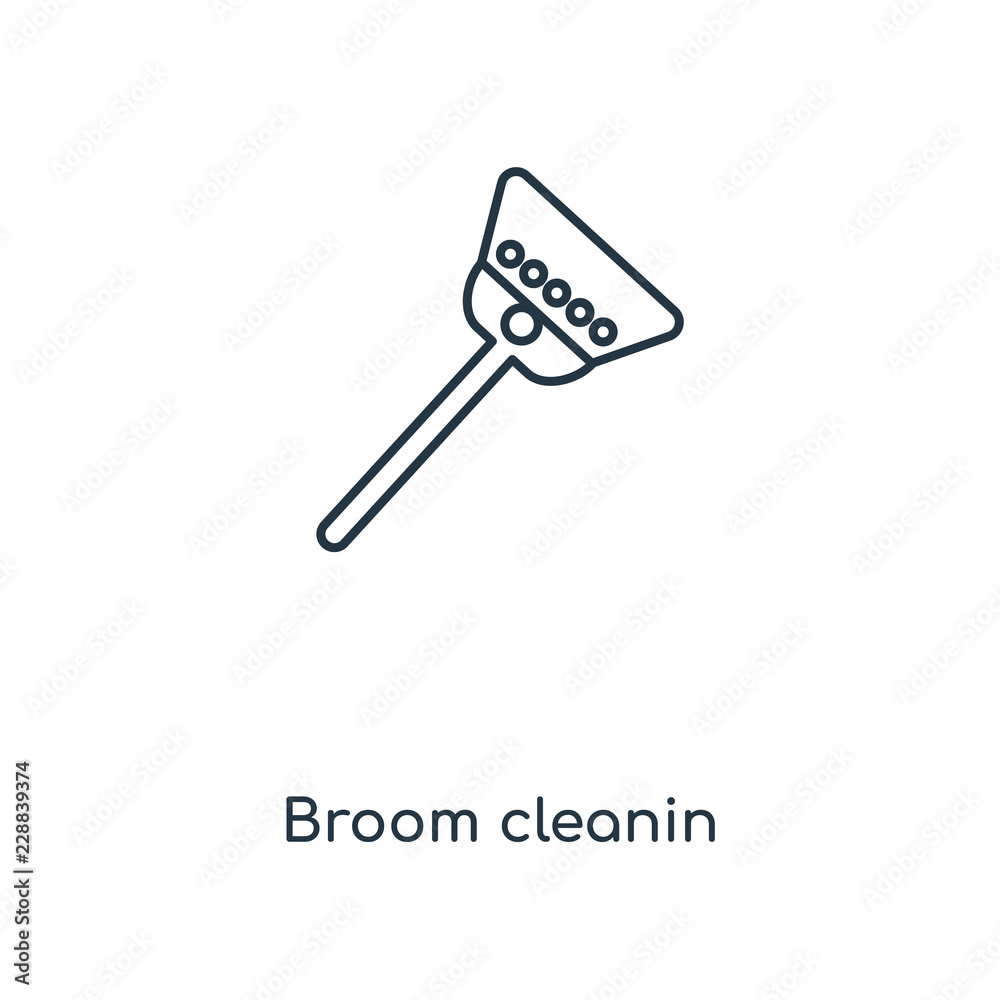 broom cleanin icon vector broom cleanin icon vector