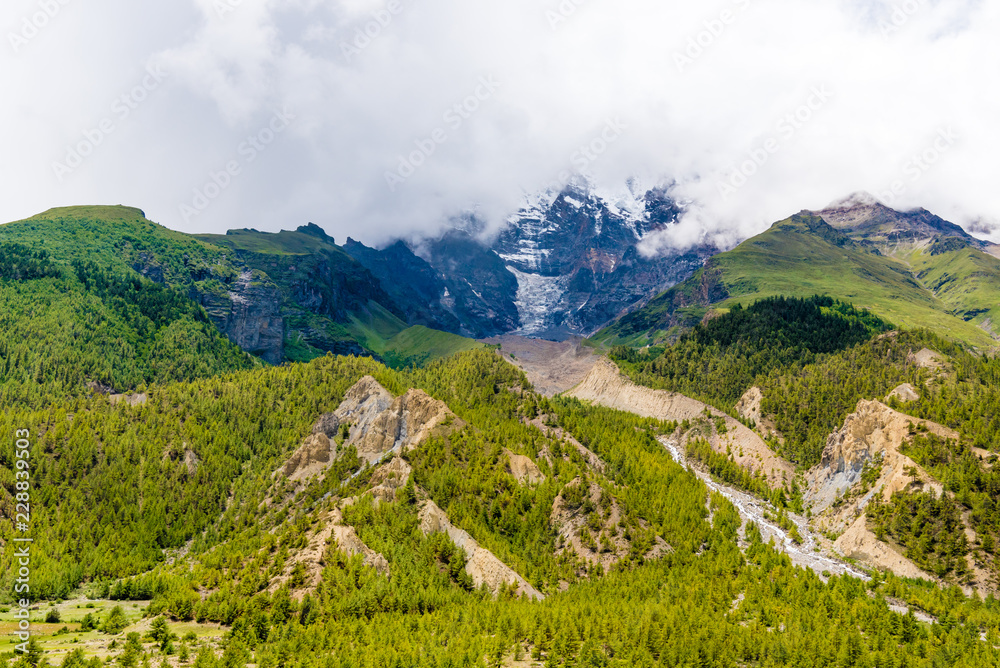 Nature view in Annapurna Conservation Area, Nepal Nature view in Annapurna Conservation Area, Nepal
