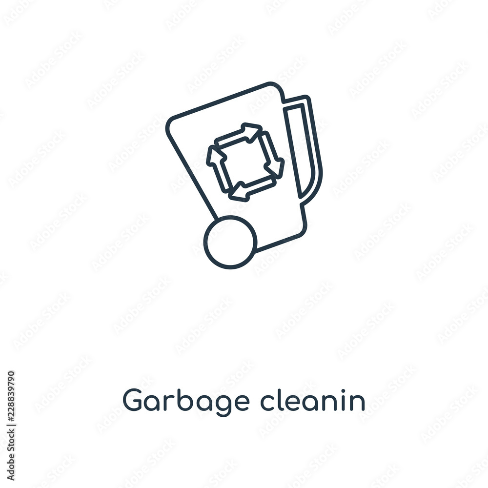 garbage cleanin icon vector garbage cleanin icon vector