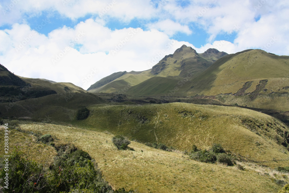 Mountains near Otavalo in Ecuador