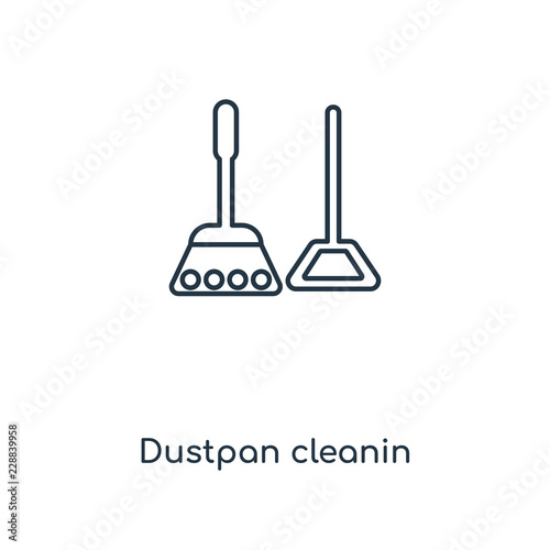 dustpan cleanin icon vector