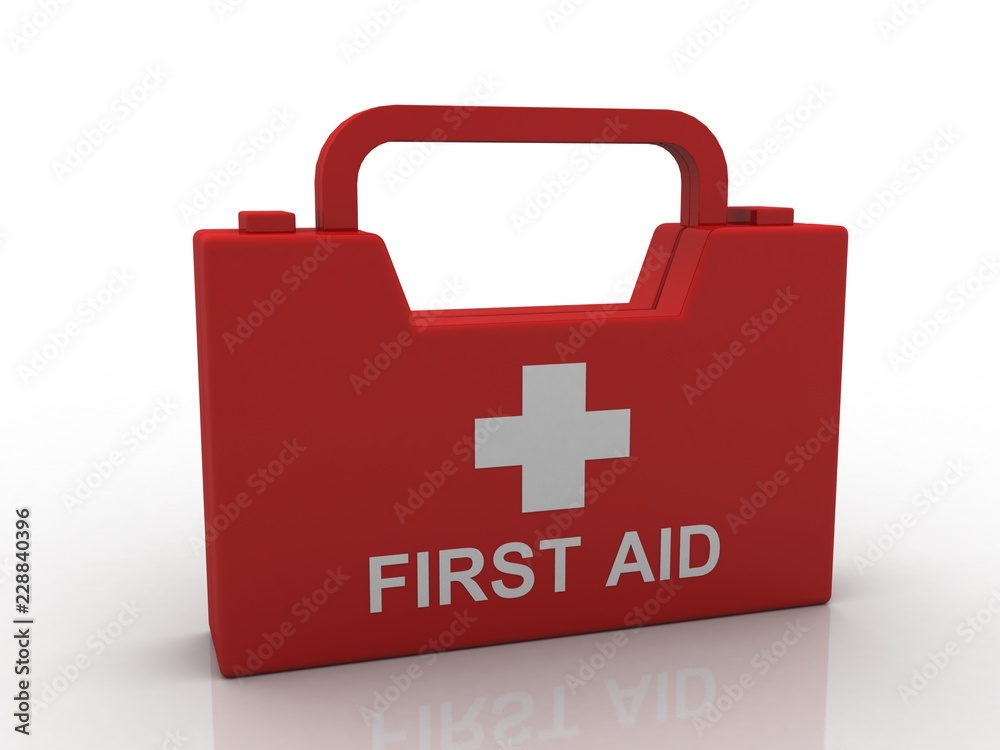 Obraz premium 3d rendering First aid kit