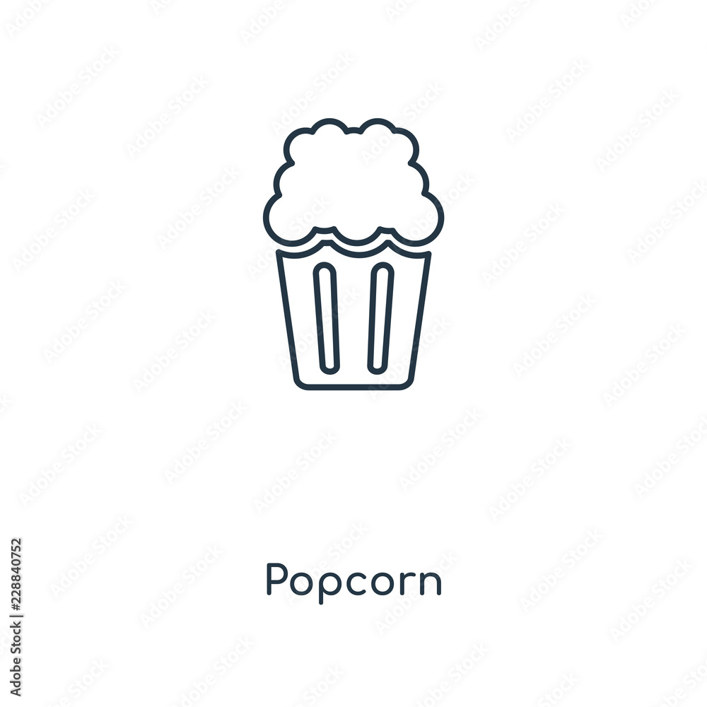 popcorn icon vector