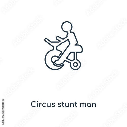 circus stunt man icon vector