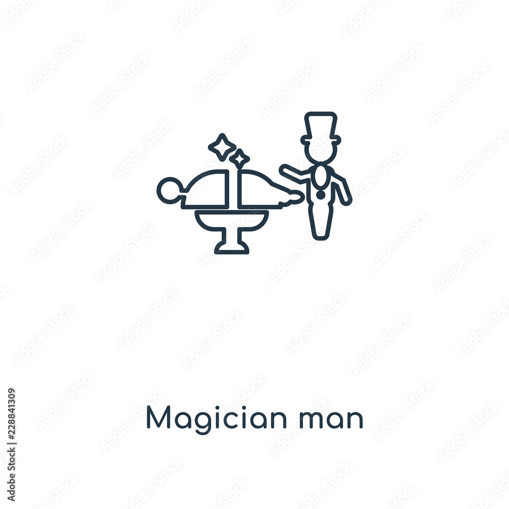 magician man icon vector magician man icon vector