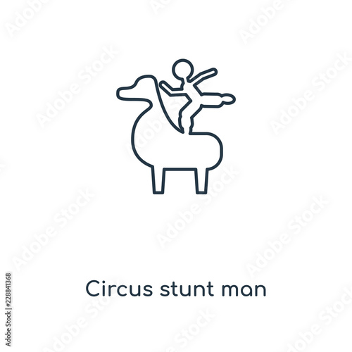 circus stunt man icon vector