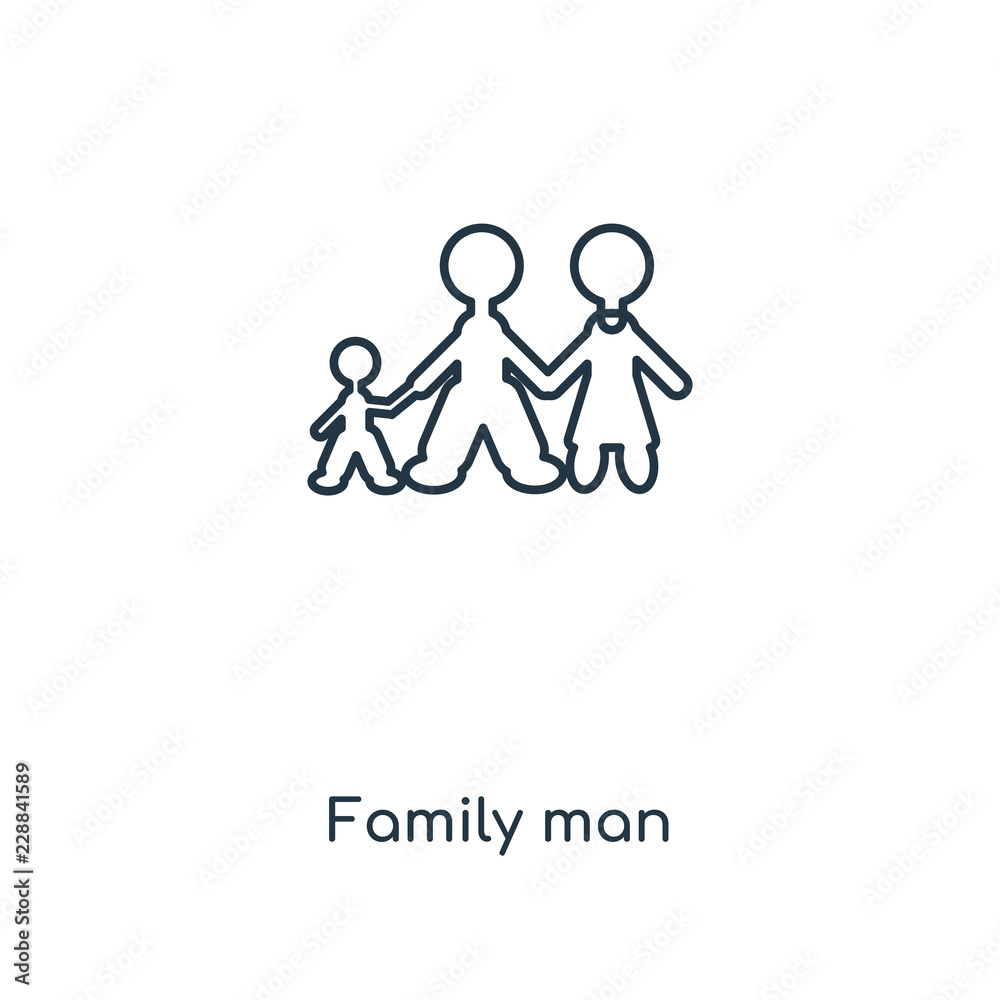 family man icon vector family man icon vector