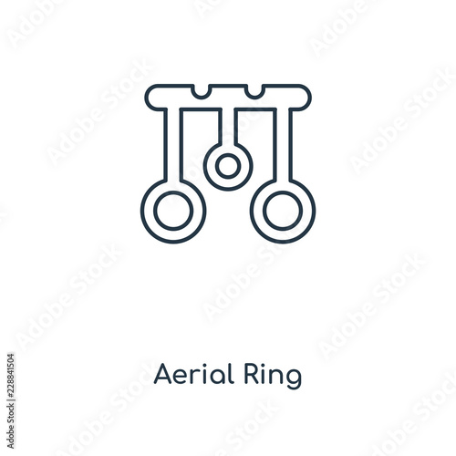 aerial ring icon vector