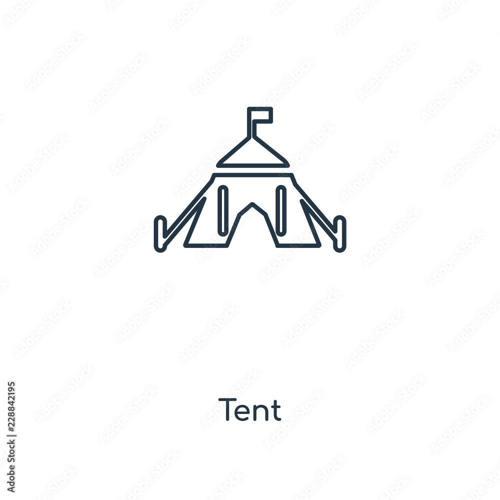 tent icon vector