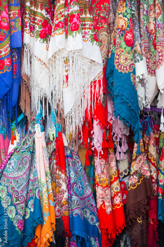 Traditional shawls from Zakopane, Poland © aniad