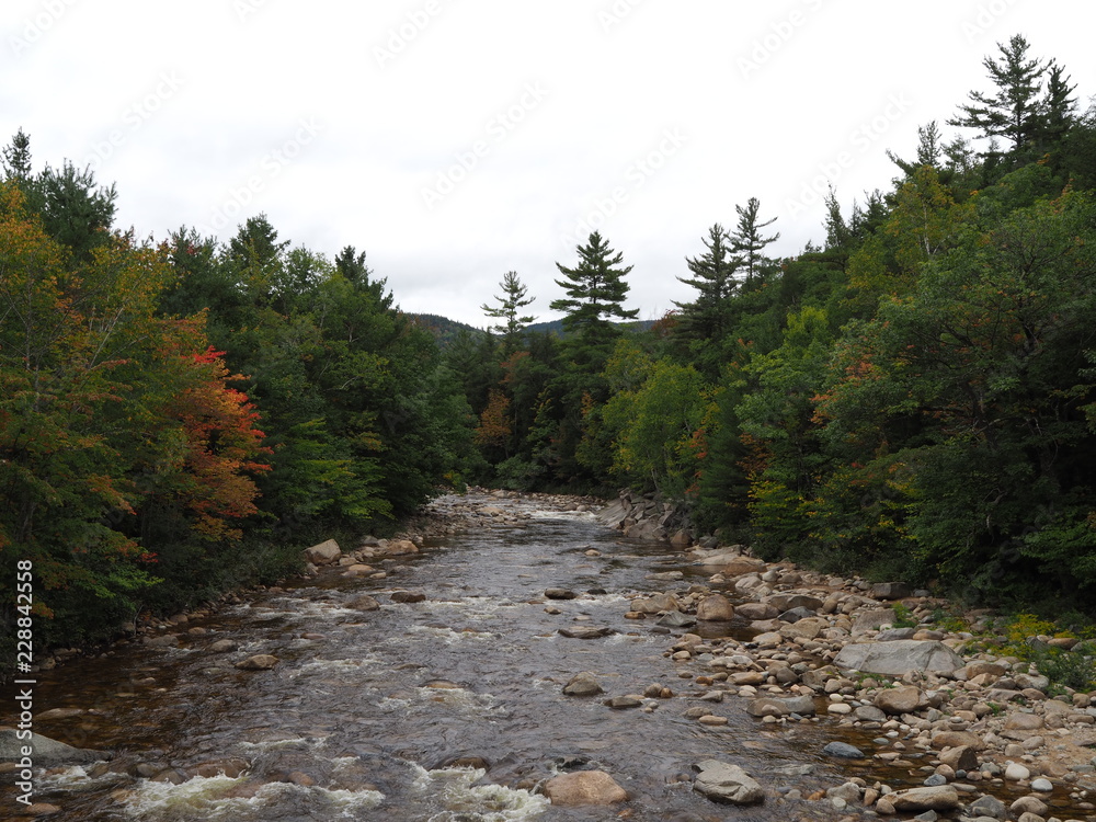Blick von der Albany Covered Bridge, New Hampshire Blick von der Albany Covered Bridge, New Hampshire