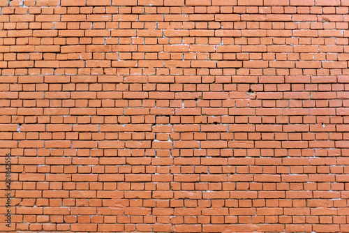 Orange brock wall high resolution photo
