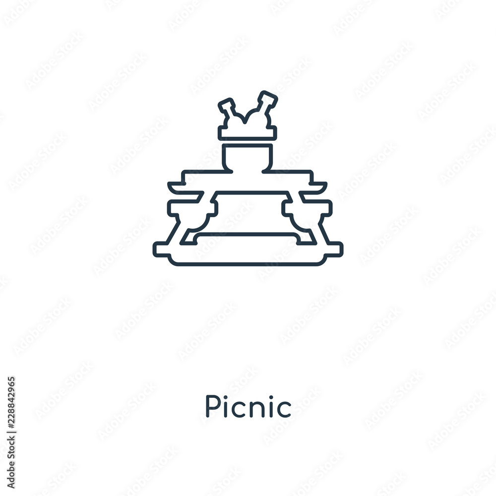 picnic icon vector picnic icon vector