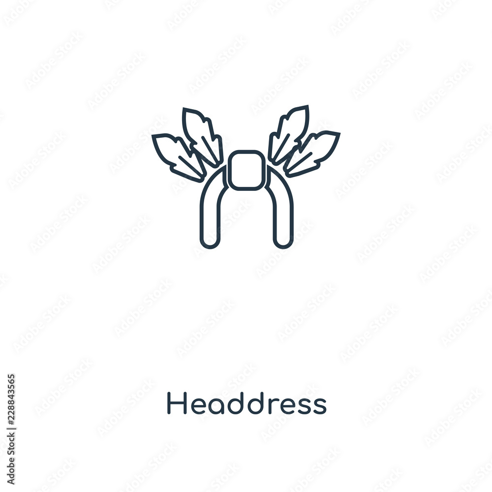 headdress icon vector