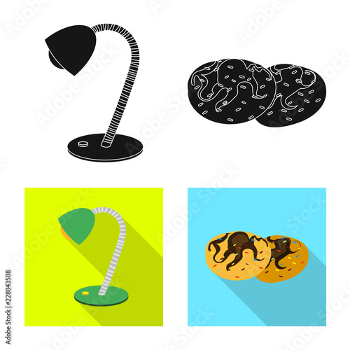 Vector design of dreams and night symbol. Collection of dreams and bedroom stock vector illustration.