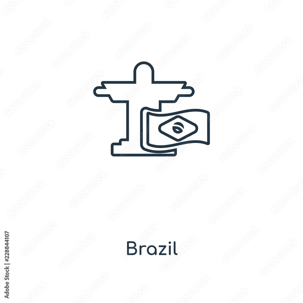Obraz premium brazil icon vector