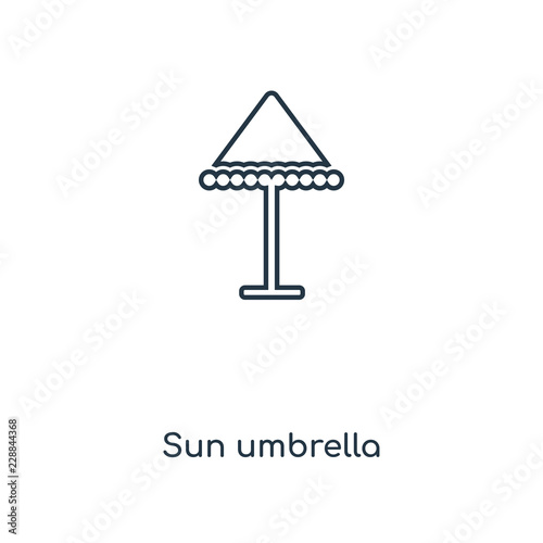 sun umbrella icon vector © TOPVECTORSTOCK