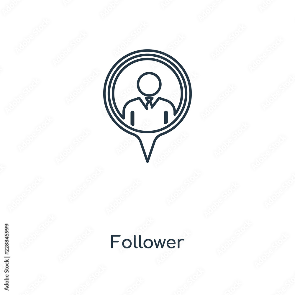 follower icon vector follower icon vector