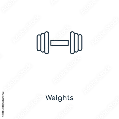 weights icon vector
