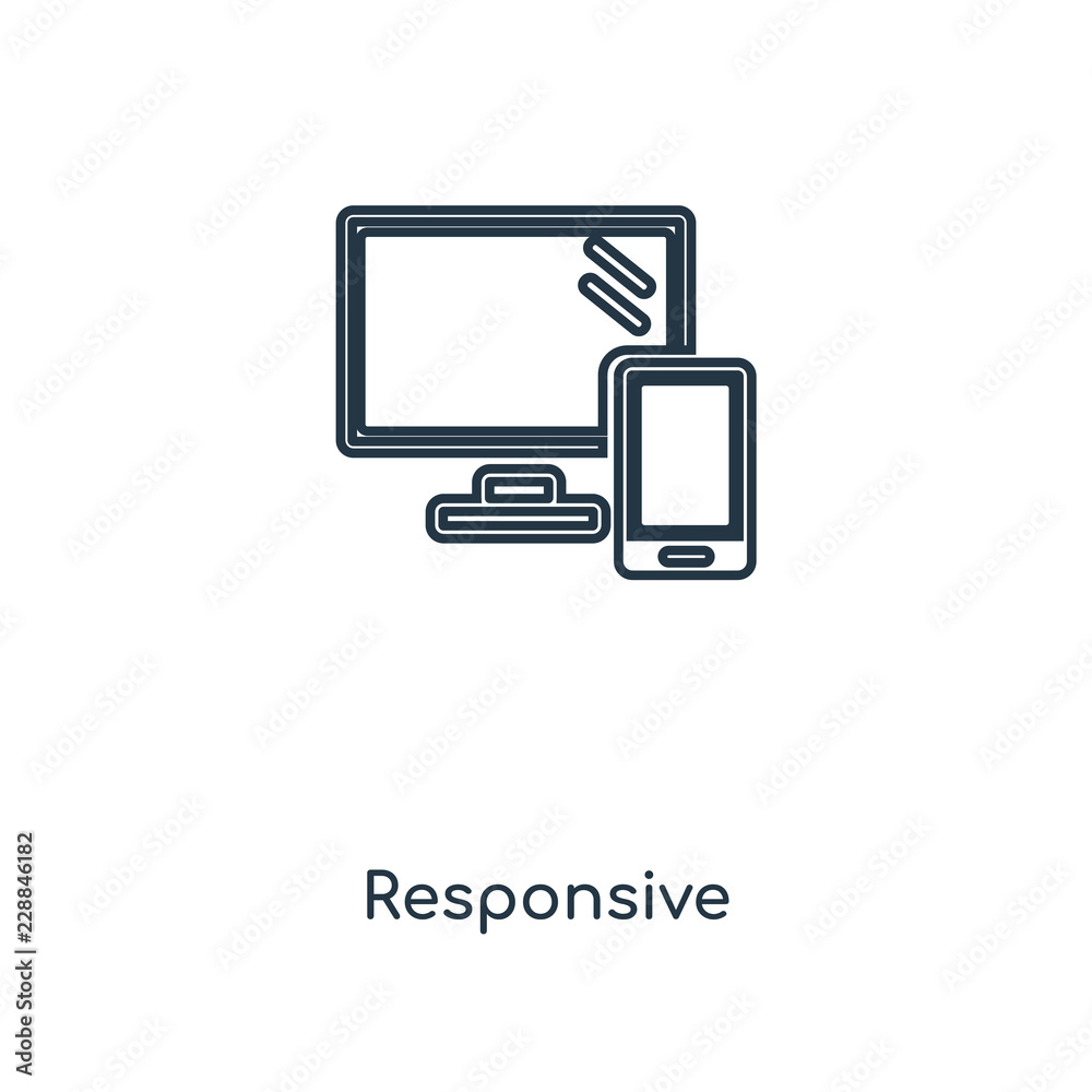 responsive icon vector