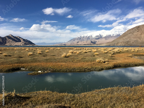 Pamir landscape  Xinjiang  China 