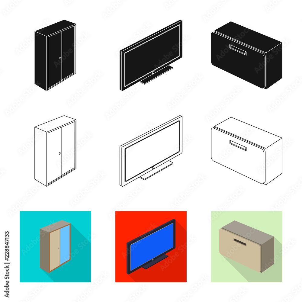 Vector design of bedroom and room sign. Collection of bedroom and furniture vector icon for stock. Vector design of bedroom and room sign. Collection of bedroom and furniture vector icon for stock.