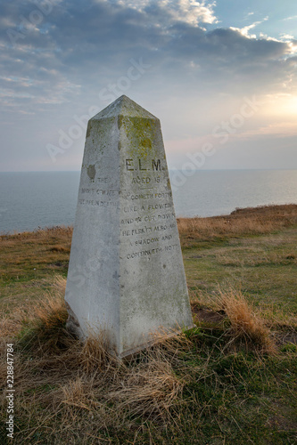 Isle of Wight Starcross England. United Kingdom. Coast. Obelisk. Monument photo