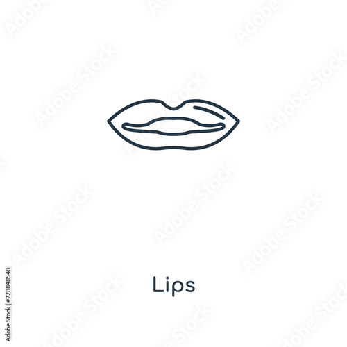 lips icon vector