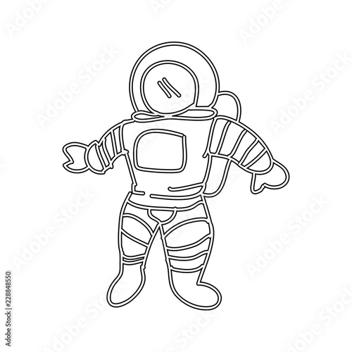 space astronaut character icon