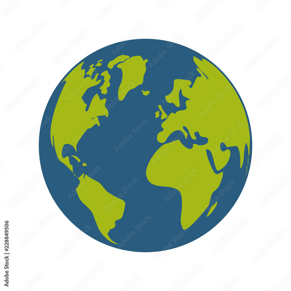 Obraz premium world planet earth space icon
