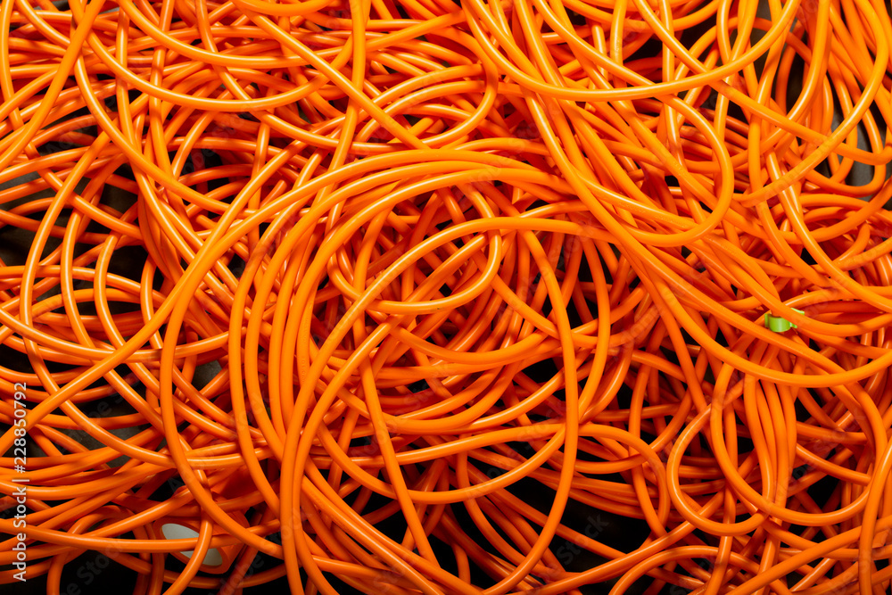 Orange abstract cable background